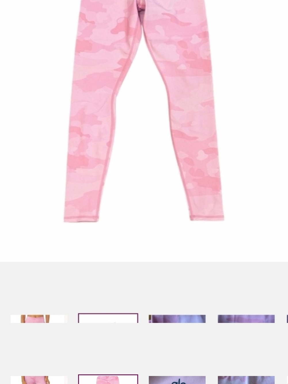 ALO Yoga Pink Camo Leggings Like Brand New Size Medium